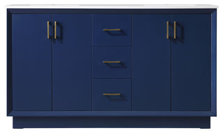54" SIngle Bathroom Vanity, Blue