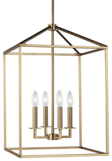 Generation Lighting 5115004 Perryton 4 Light 16"W Chandelier - Satin Brass