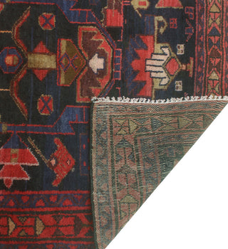 Fine Vintage Distressed Eddy Navy/Rose Runner, 3'5x9'9