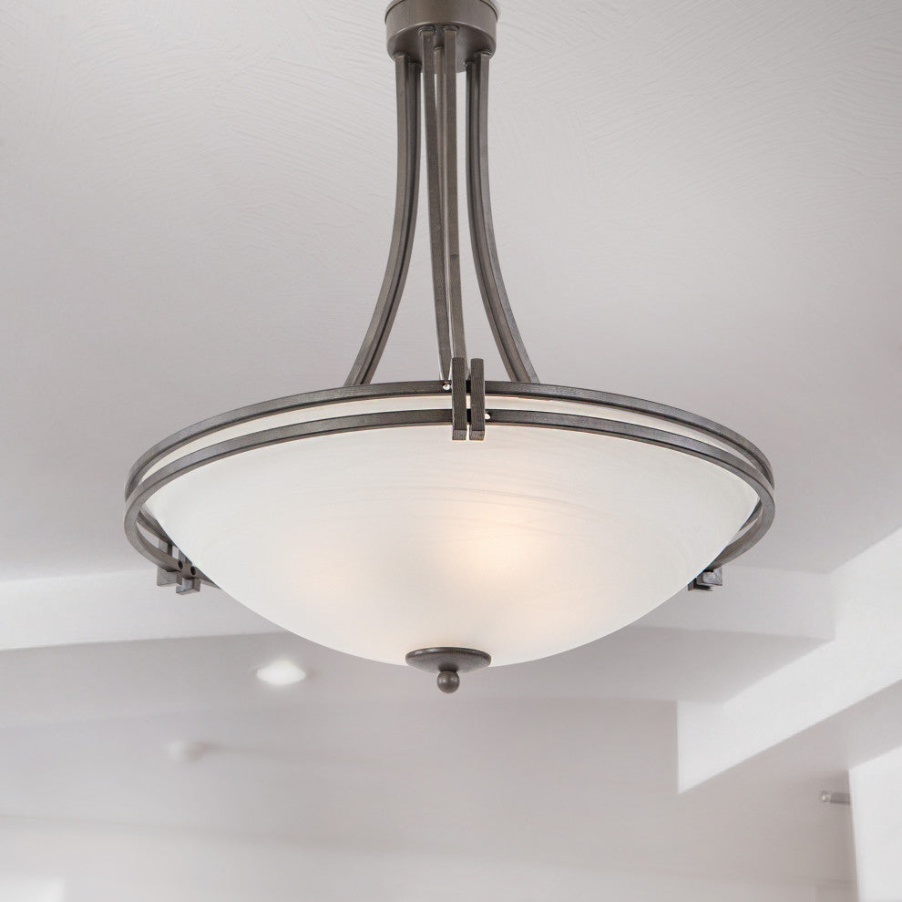 4-Lights Pendant Lighting, Brown