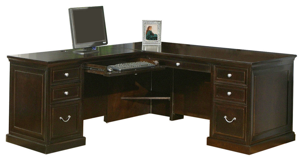 Executve Wood L-Desk and Return Office