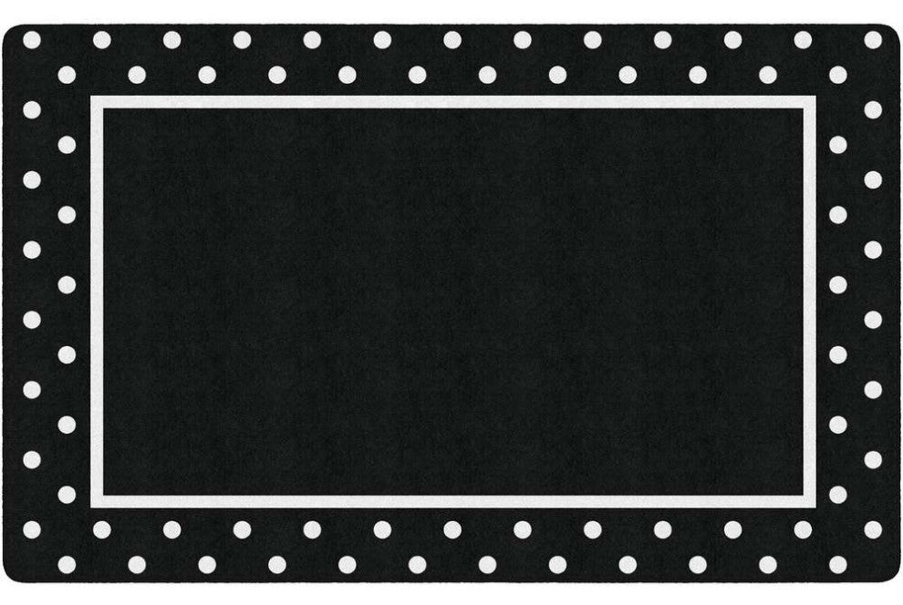 Flagship Carpets CA2009-28SG Simply Stylish Tropical B/W Polka Dot Border