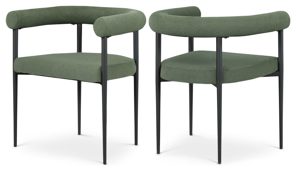 Louie Boucle Fabric Dining Chair (Set of 2)