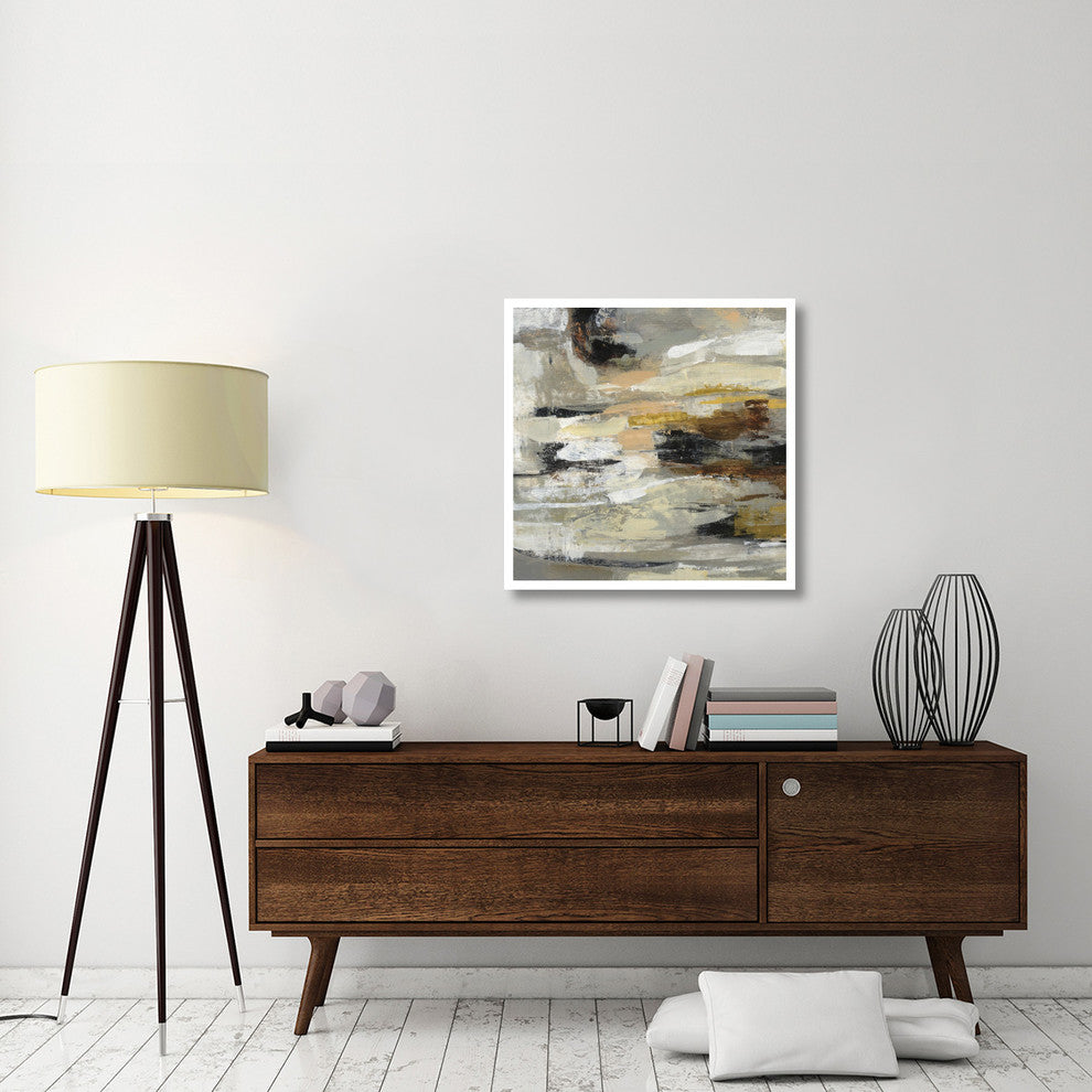 "Neutral Abstract II" Digital Paper Print by Silvia Vassileva, 32"x32"