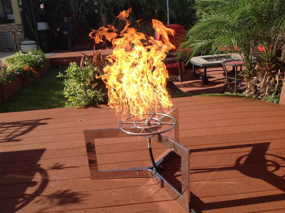 12" Double Ring and Complete Basic Propane Fire Pit Kit