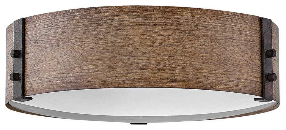 Hinkley Sawyer Medium Flush Mount, Sequoia