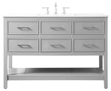 Home Living 48" Single Bathroom Vanity, Gray
