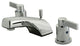 Kingston Brass Widespread Bathroom Faucet With Retail Pop-Up, Polished Chrome
