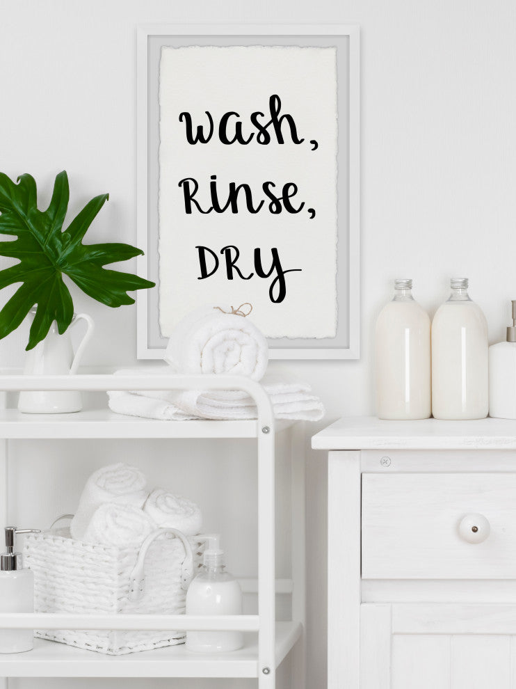 "Wash and Rinse" Framed Painting Print, 16x24
