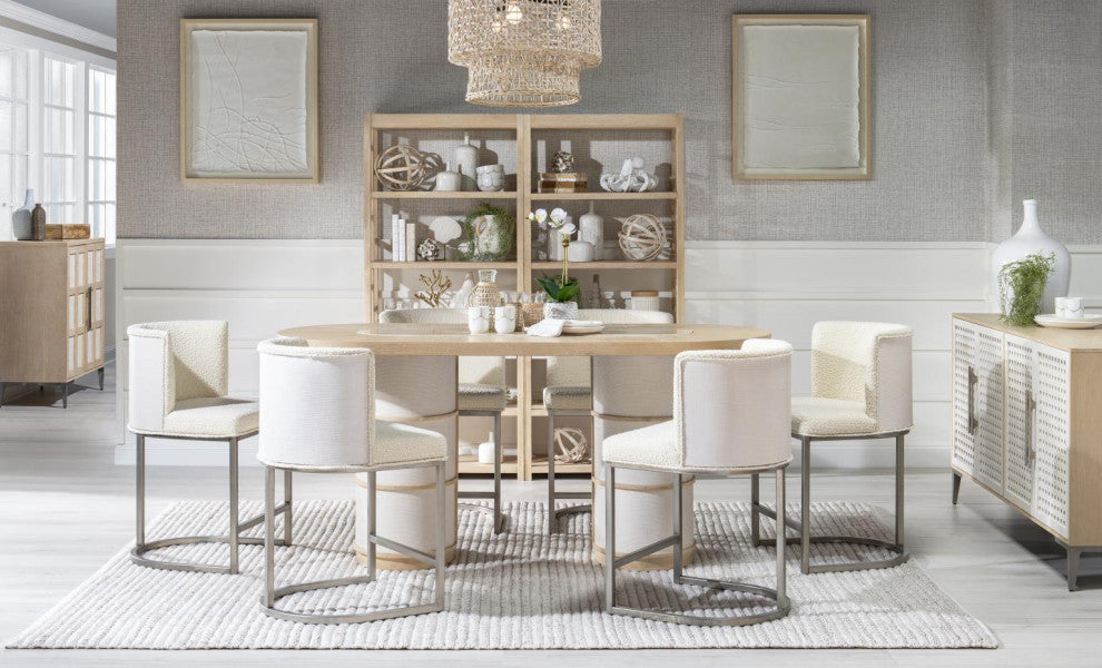 Biscayne Complete Double Pedestal Counter Height Table