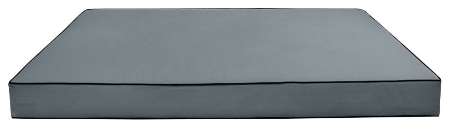 Contrast Pipe 8" Twin 75x39x8 Velvet Indoor Daybed Mattress |COVER ONLY|-AD347
