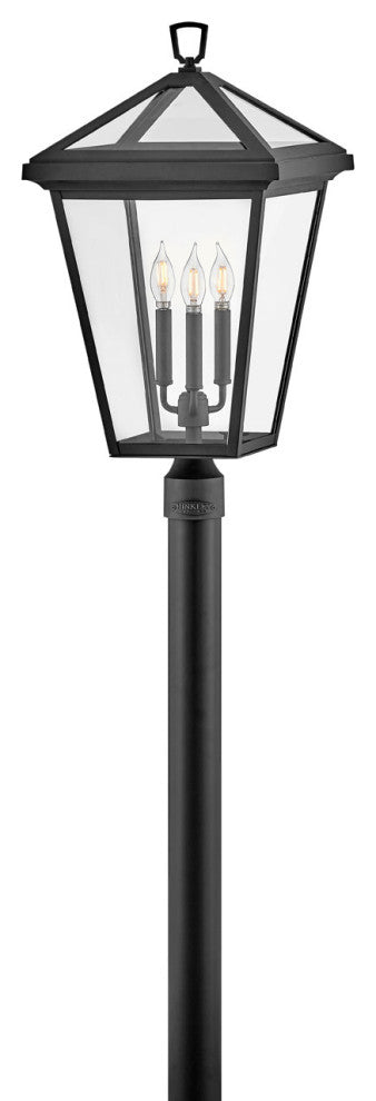 Hinkley Lighting 2563 Alford Place 3 Light 26" Tall Post Light - Museum Black