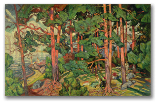 'Fauve Landscape' Canvas Art by Carl Edvard Diriks