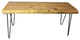 Wooden Bench Hairpin Reclaimed Wood, 12x48x18, Clear Coat