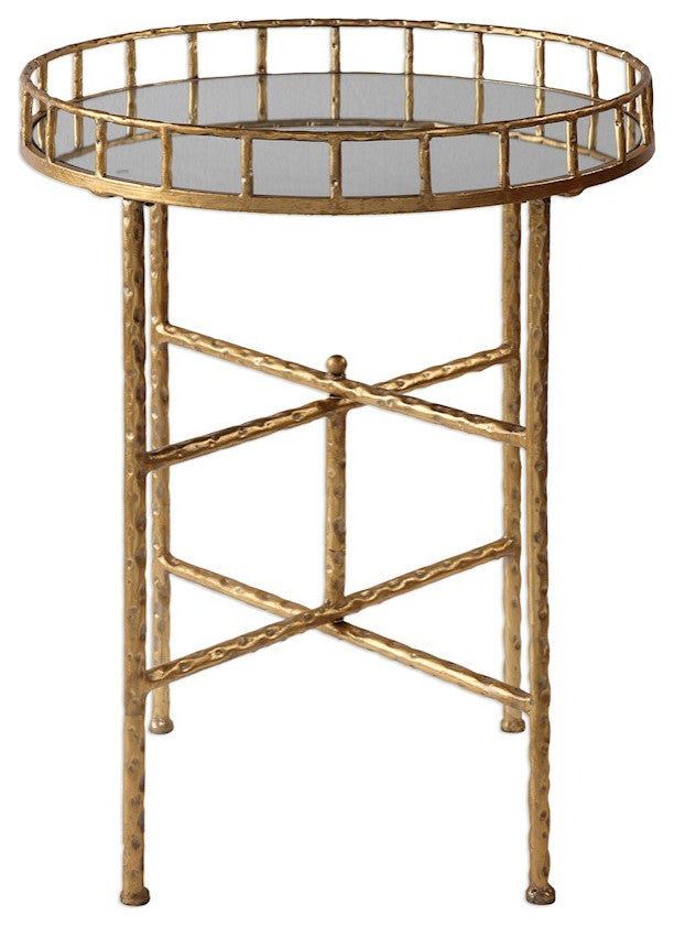 Uttermost Tilly Bright Gold Accent Table, 24711