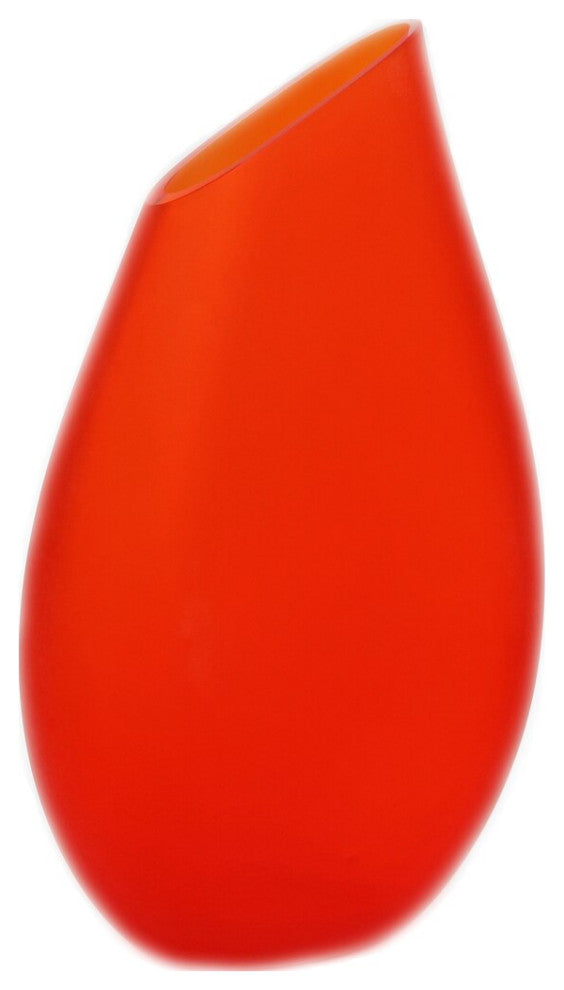 Murano Glass Brina Vase, Orange