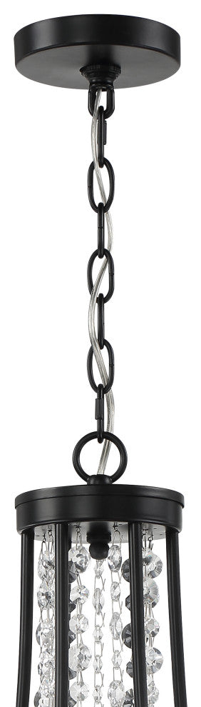 Gabrielle 6-Light Matte Black Chandelier