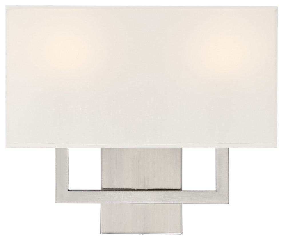 Access Mid Town 2-Light LED Wall Sconce Brushed Steel