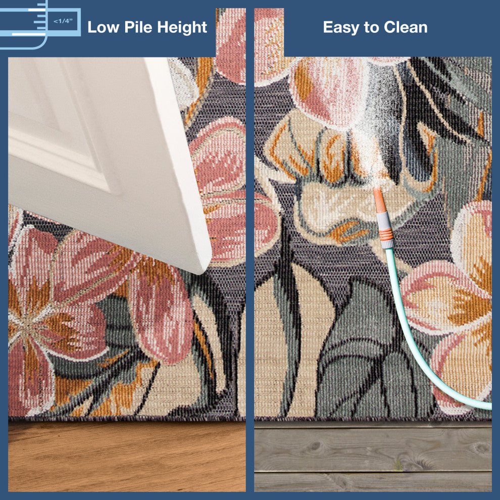 Canyon Paradise Indoor/Outdoor Rug, Multi, 1'10"x4'11"