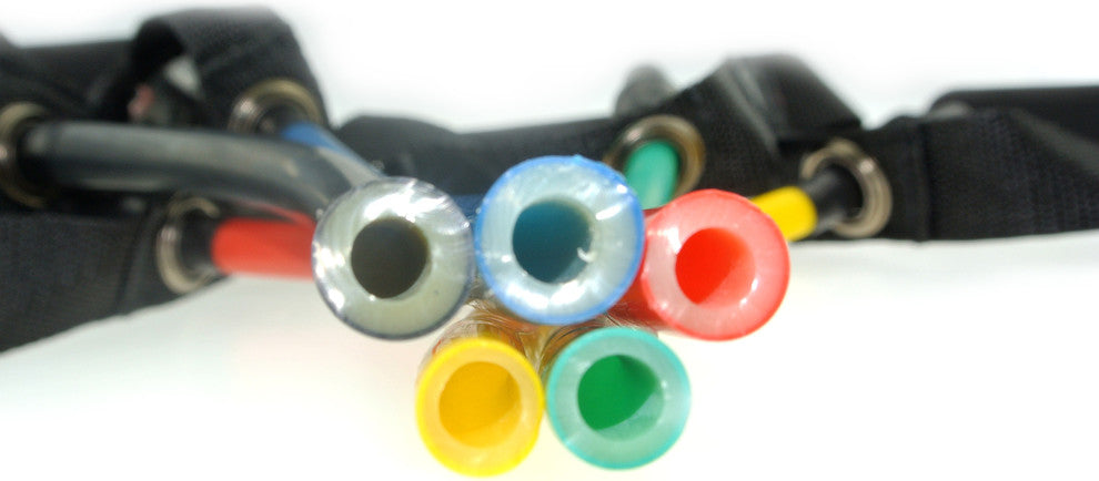Tube Resistance Bands Set, Attached Handles, Door Anchor, Carrying Case