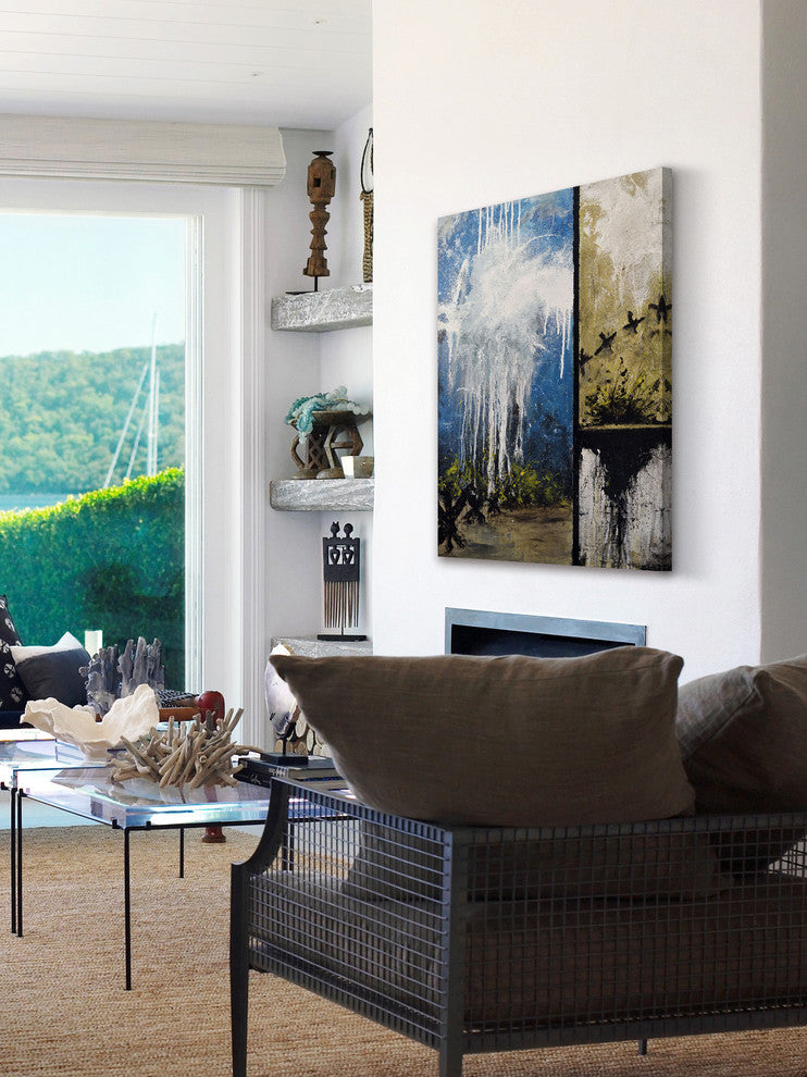 "iCraq" Painting Print on Wrapped Canvas, 40"x60"