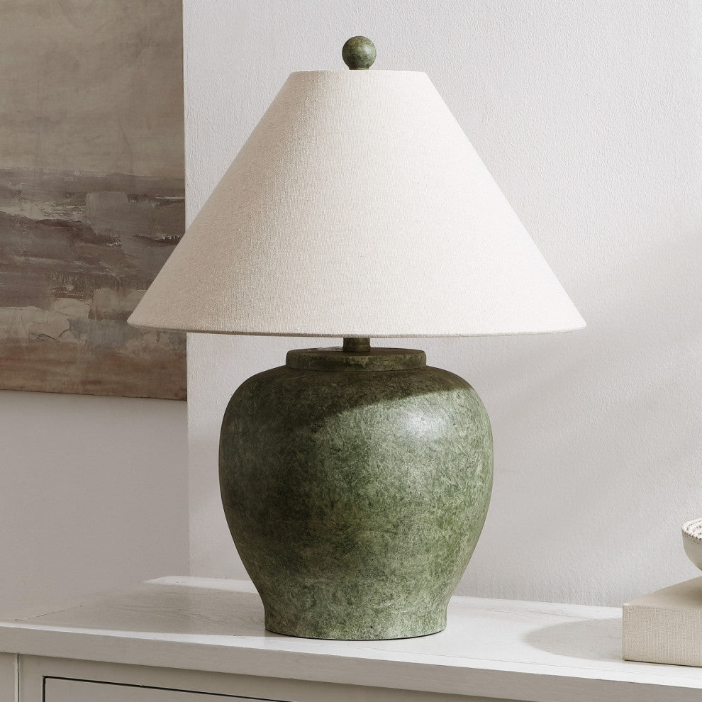 Safavieh Dylan 22" Table Lamp, Antique Green