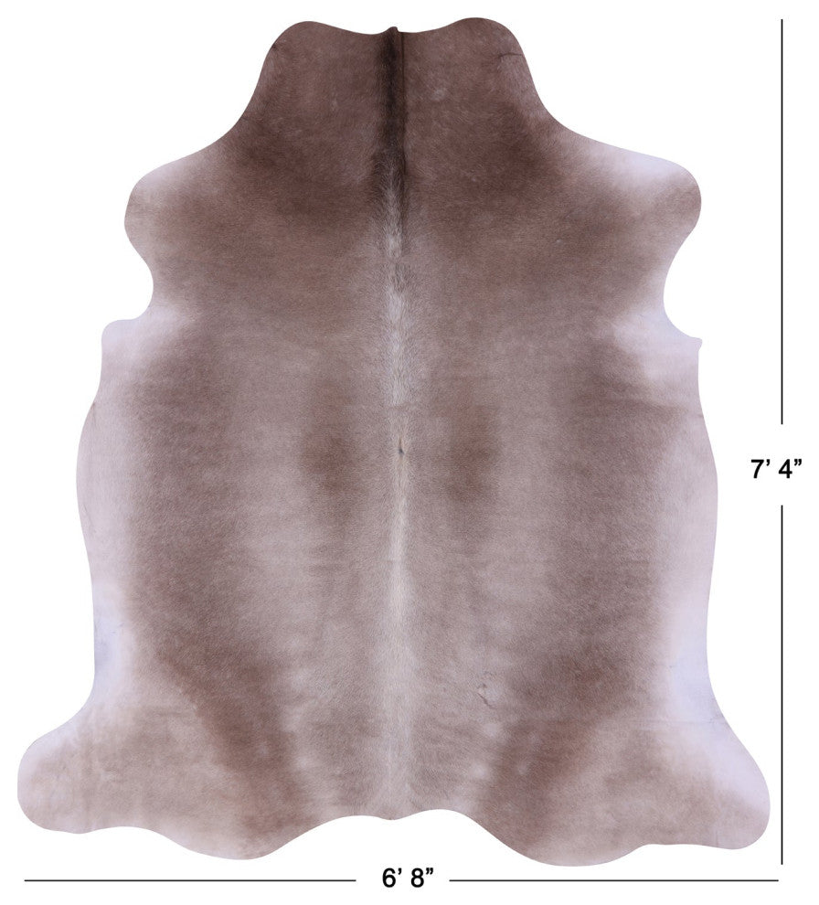 7' 4" X 6' 8" Natural Cowhide Rug C2369