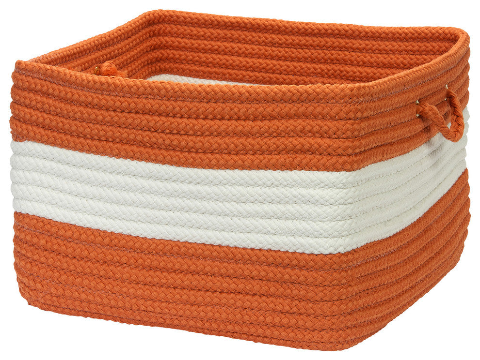 Rope Walk, Rust Utility Basket, 14"X10"
