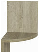 Booker Wall Mount Corner Shelf, Weathered Oak