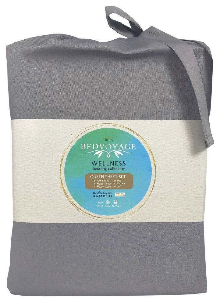 BedVoyage Luxury 100% Rayon Viscose Bamboo Bed Sheet Set
