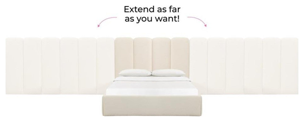 Palani Cream Boucle Wings - Queen or King (Set of 2)