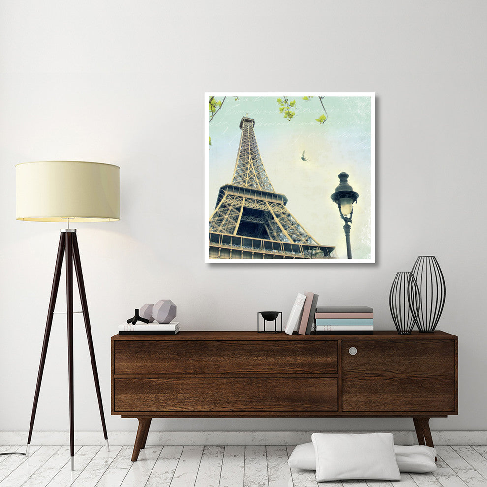 "Paris Eiffel Letter" Digital Paper Print by Sue Schlabach, 42"x42"