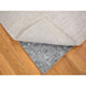 Gray Modern Grass Design Gabbeh Wool And Silk Hand Knotted Runner Rug 2'6"x11'3"