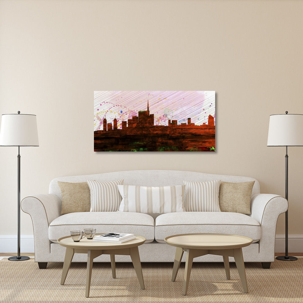 "Milan City Skyline" Fine Art Print