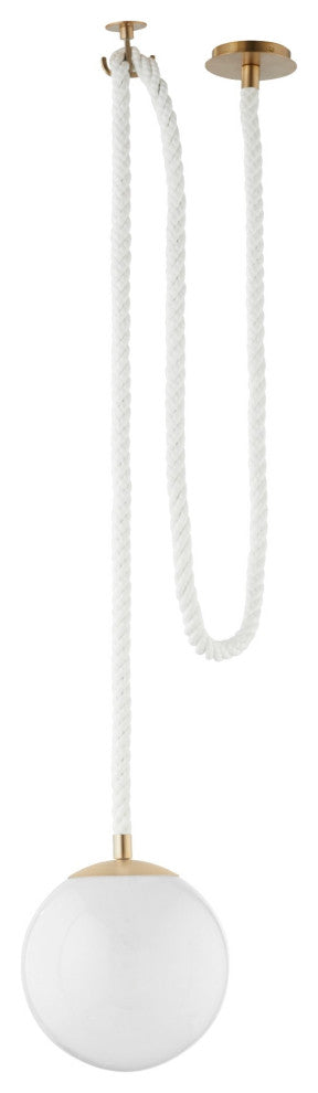 Rockport Pendant, Gold/Amber, 1-Light