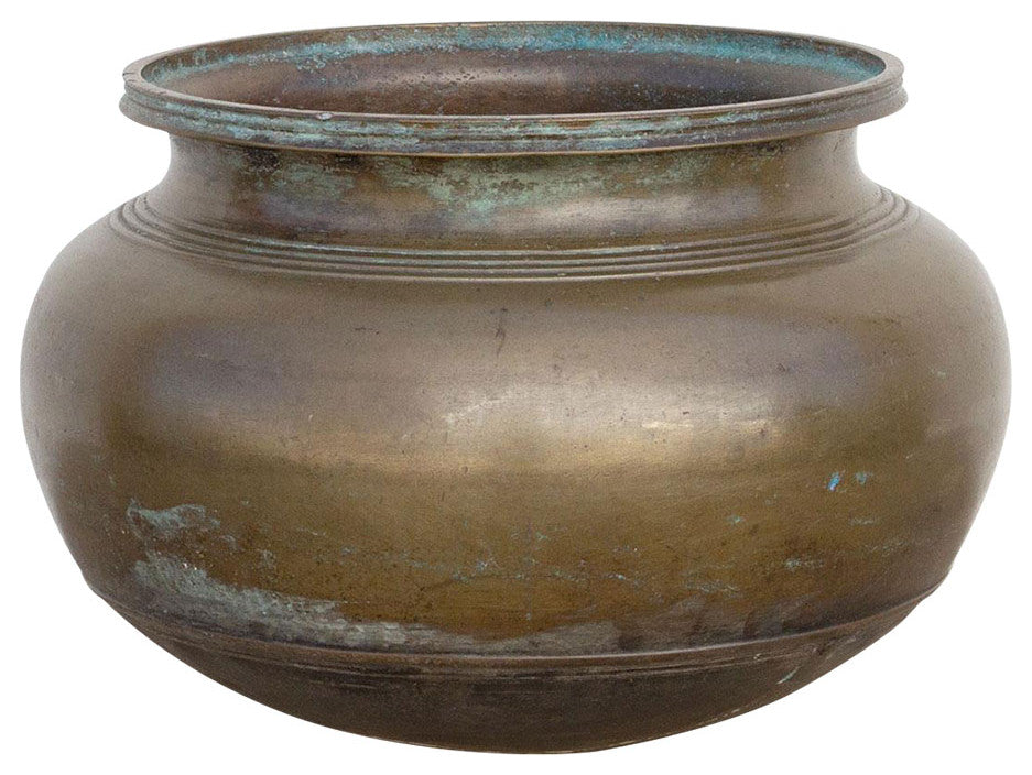 Antique Brass Buttermilk Vessel