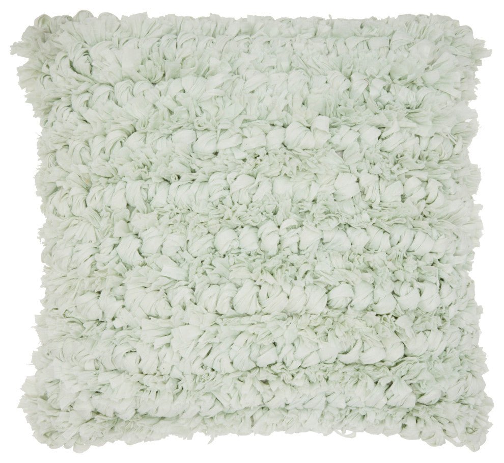 Nourison Mina Victory Shag Spa Loop Shag Throw Pillow