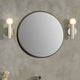 Round Metal Frame Mirror, Brushed Gold