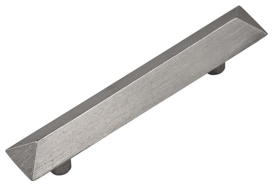 Pyramid Cabinet Hardware Pull, Satin Pewter