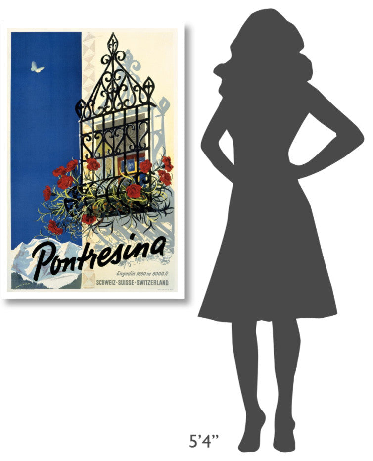 "Pontresina" Digital Paper Print by Martin Peikert, 28"x42"