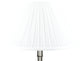 FenchelShades Round Lampshade 7"x20"x12", Pleated Mushroom White