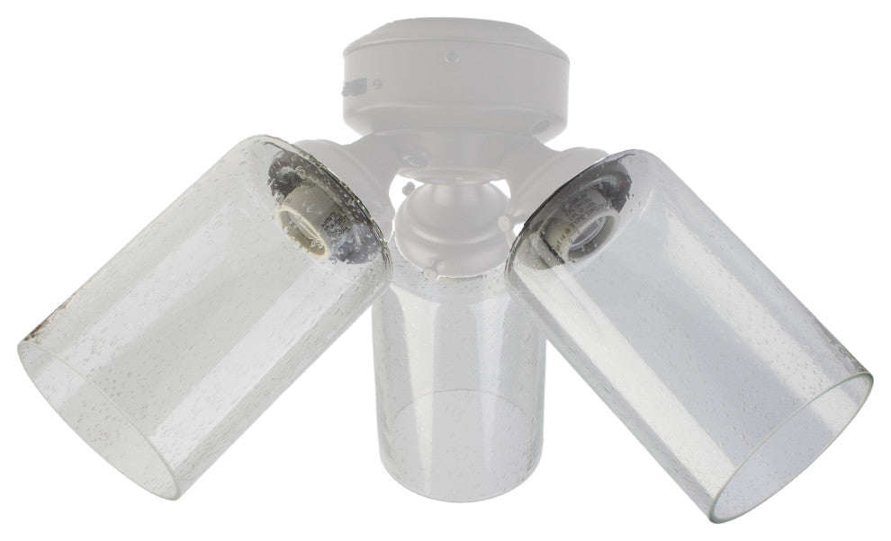 3 Pack Bubble Glass Shade screw fixed Clear Seeded for ceiling fan light fixture