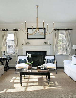 Home Living 55" Chandelier, Gold