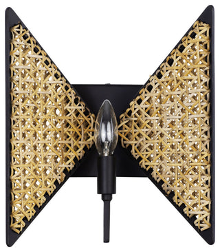 Machina 1-Lt Sconce - Matte Black/Sulahiya