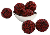5" Red Berry Ball, Set of 6