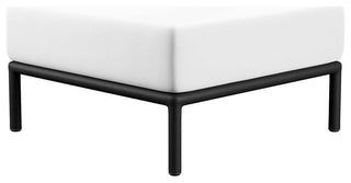 Hanalei Outdoor Patio Ottoman, Ivory White