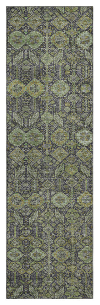 Premium Machine Washable Mayfield AMF574 Green 2'3" x 7'6" Runner Rug