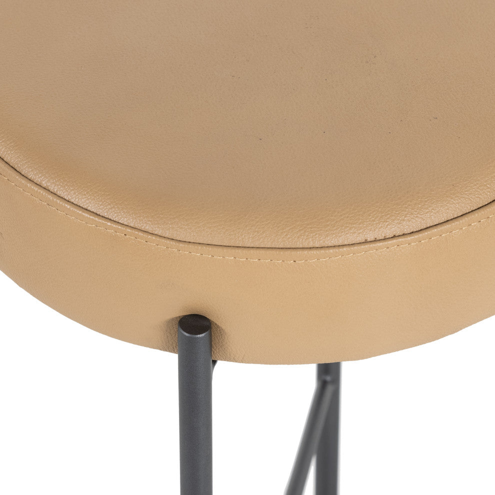 Nocona Stool, Natural Leather, Counter