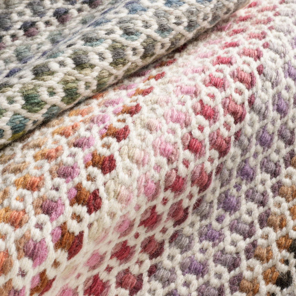 Dash & Albert Poppy Multi Handwoven Wool Rug, Multi, 2' x 3'