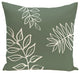 My Best Frond Floral Print Pillow, Herb Green, 16"x16"